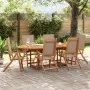 Garten-Esszimmer-Set, 7-teilig, Massivholz Akazie und Textilene von , Gartensets - Ref: Foro24-3279318, Preis: 824,46 €, Raba...