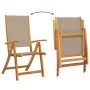 Garten-Esszimmer-Set, 7-teilig, Massivholz Akazie und Textilene von , Gartensets - Ref: Foro24-3279318, Preis: 824,46 €, Raba...