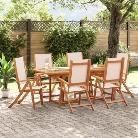 Garten-Esszimmer-Set, 7-teilig, Massivholz Akazie und Textilene von , Gartensets - Ref: Foro24-3279275, Preis: 743,04 €, Raba...