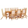 Garten-Esszimmer-Set, 9-teilig, Massivholz Akazie und Textilene von , Gartensets - Ref: Foro24-3279277, Preis: 925,41 €, Raba...