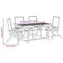 Juego comedor de jardín 5 pzas madera maciza acacia y textileno de , Conjuntos de jardín - Ref: Foro24-3279324, Precio: 538,5...