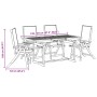 Juego comedor de jardín 5 pzas madera maciza acacia y textileno de , Conjuntos de jardín - Ref: Foro24-3279324, Precio: 551,5...