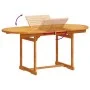 Garden dining set 5 pieces solid acacia wood and textilene by , Garden sets - Ref: Foro24-3279280, Price: 535,55 €, Discount: %