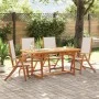 Juego comedor de jardín 5 pzas madera maciza acacia y textileno de , Conjuntos de jardín - Ref: Foro24-3279296, Precio: 494,2...