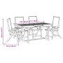 Garten-Esszimmer-Set, 5-teilig, Massivholz Akazie und Textilene von , Gartensets - Ref: Foro24-3279296, Preis: 507,70 €, Raba...
