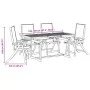 Juego comedor de jardín 5 pzas madera maciza acacia y textileno de , Conjuntos de jardín - Ref: Foro24-3279296, Precio: 494,2...