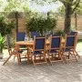 Garten-Esszimmer-Set, 9-teilig, Massivholz Akazie und Textilene von , Gartensets - Ref: Foro24-3279305, Preis: 916,74 €, Raba...
