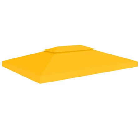 Pavillonmarkise 2 Ebenen 310 g/m² 4x3 m gelb von vidaXL, Abdeckungen für Zelte und Pavillons - Ref: Foro24-312076, Preis: 58,...