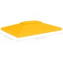 Pavillonmarkise 2 Ebenen 310 g/m² 4x3 m gelb von vidaXL, Abdeckungen für Zelte und Pavillons - Ref: Foro24-312076, Preis: 58,...