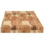 Solid acacia wood floating shelf with oil finish 140x30x4cm by , Shelves and shelves - Ref: Foro24-3279623, Price: 85,70 €, D...