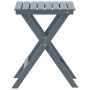 Mesa auxiliar plegable madera maciza de álamo gris de , Mesas de jardín - Ref: Foro24-4008874, Precio: 39,46 €, Descuento: %
