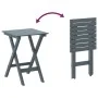 Mesa auxiliar plegable madera maciza de álamo gris de , Mesas de jardín - Ref: Foro24-4008874, Precio: 38,61 €, Descuento: %