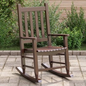 Solid brown poplar wood rocking chair for children by , Rocking chairs - Ref: Foro24-4008876, Price: 62,52 €, Discount: %