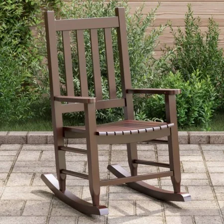 Schaukelstuhl für Kinder aus massiver brauner Pappelholz von , Schaukelstühle - Ref: Foro24-4008876, Preis: 61,64 €, Rabatt: %