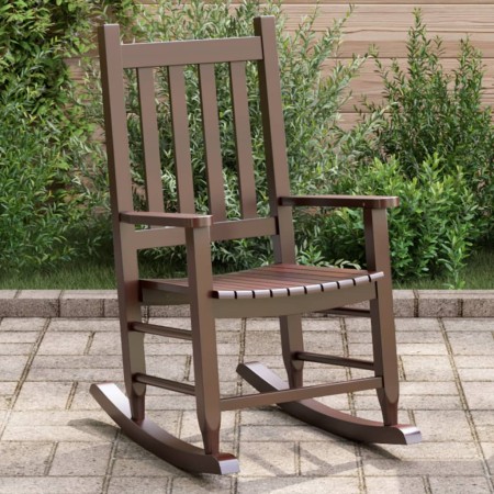 Schaukelstuhl für Kinder aus massiver brauner Pappelholz von , Schaukelstühle - Ref: Foro24-4008876, Preis: 62,52 €, Rabatt: %