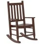 Schaukelstuhl für Kinder aus massiver brauner Pappelholz von , Schaukelstühle - Ref: Foro24-4008876, Preis: 61,64 €, Rabatt: %