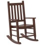 Schaukelstuhl für Kinder aus massiver brauner Pappelholz von , Schaukelstühle - Ref: Foro24-4008876, Preis: 62,52 €, Rabatt: %