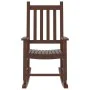 Schaukelstuhl für Kinder aus massiver brauner Pappelholz von , Schaukelstühle - Ref: Foro24-4008876, Preis: 61,64 €, Rabatt: %