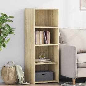 High sideboard made of Sonoma oak engineered wood 45x41x124 cm by , Sideboards - Ref: Foro24-846392, Price: 65,82 €, Discount: %