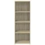 High sideboard made of Sonoma oak engineered wood 45x41x124 cm by , Sideboards - Ref: Foro24-846392, Price: 65,82 €, Discount: %