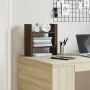 Brown oak wood desktop organizer 34.5x15.5x35.5 cm by , Classification and organization - Ref: Foro24-848058, Price: 22,20 €,...