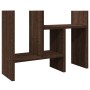 Brown oak wood desktop organizer 34.5x15.5x35.5 cm by , Classification and organization - Ref: Foro24-848058, Price: 22,59 €,...