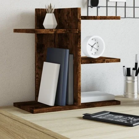 Smoked oak desktop organizer 42x21.5x42 cm by , Classification and organization - Ref: Foro24-848070, Price: 24,39 €, Discoun...