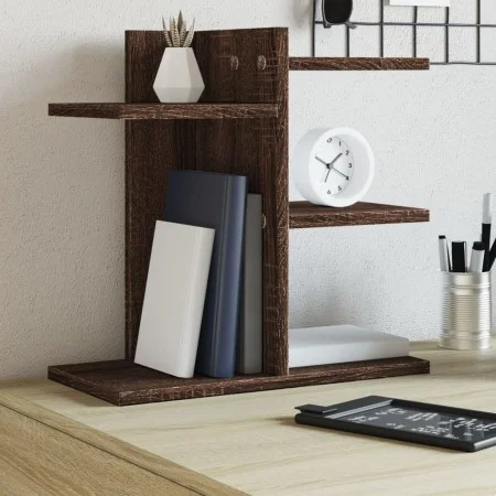Wooden engineering desktop organizer brown 42x21.5x42 cm by , Classification and organization - Ref: Foro24-848072, Price: 25...
