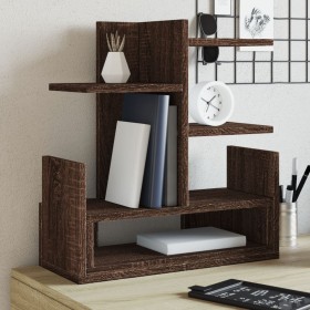 Wooden engineering desktop organizer brown 49x20x52.5 cm by , Classification and organization - Ref: Foro24-848079, Price: 42...