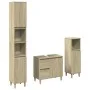 3-piece bathroom furniture set made of Sonoma oak plywood. by , Bathroom furniture - Ref: Foro24-3307669, Price: 171,17 €, Di...
