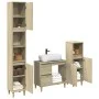 3-piece bathroom furniture set made of Sonoma oak plywood. by , Bathroom furniture - Ref: Foro24-3307669, Price: 171,17 €, Di...