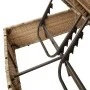 Double sun lounger with roof and beige synthetic rattan curtains by , Loungers - Ref: Foro24-368075, Price: 316,60 €, Discoun...
