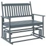 Sliding solid poplar wood bench 118x70x104.5 cm by , Rocking chairs - Ref: Foro24-4008869, Price: 157,58 €, Discount: %