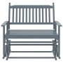 Massive Rutschbank aus grauer Pappelholz 118x70x104,5 cm. von , Schaukelstühle - Ref: Foro24-4008869, Preis: 123,94 €, Rabatt: %