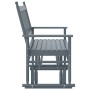 Banco deslizante madera maciza de álamo gris 118x70x104,5 cm de , Mecedoras - Ref: Foro24-4008869, Precio: 126,17 €, Descuent...