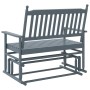 Massive Rutschbank aus grauer Pappelholz 118x70x104,5 cm. von , Schaukelstühle - Ref: Foro24-4008869, Preis: 123,94 €, Rabatt: %
