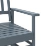 Banco deslizante madera maciza de álamo gris 118x70x104,5 cm de , Mecedoras - Ref: Foro24-4008869, Precio: 126,17 €, Descuent...