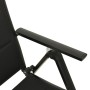 Klappbare Gartenstühle 2 Stück, schwarzes Aluminium-Textil von vidaXL, Gartenstühle - Ref: Foro24-312189, Preis: 189,44 €, Ra...