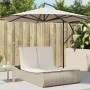 Tumbona doble con cojines ratán sintético beige de , Tumbonas - Ref: Foro24-368094, Precio: 297,15 €, Descuento: %