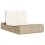 Doppel-Liegestuhl mit beigen Kunststoff-Rattan-Kissen. von , Liegen - Ref: Foro24-368094, Preis: 280,42 €, Rabatt: %