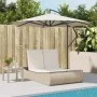Tumbona doble con cojines ratán sintético beige de , Tumbonas - Ref: Foro24-368094, Precio: 297,15 €, Descuento: %