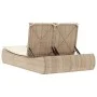 Tumbona doble con cojines ratán sintético beige de , Tumbonas - Ref: Foro24-368094, Precio: 297,15 €, Descuento: %