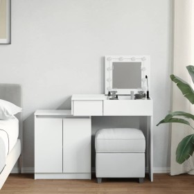 Dresser with white LED lights 115x37x110.5 cm by , Bedroom Dressers - Ref: Foro24-848227, Price: 174,68 €, Discount: %