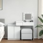 Tocador con luces LED blanco 115x37x110,5 cm de , Tocadores para dormitorios - Ref: Foro24-848227, Precio: 183,99 €