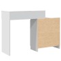Schminktisch mit weißen LED-Lichtern 115x37x110,5 cm von , Schlafzimmerkommoden - Ref: Foro24-848227, Preis: 174,68 €, Rabatt: %