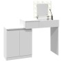 Schminktisch mit weißen LED-Lichtern 115x37x110,5 cm von , Schlafzimmerkommoden - Ref: Foro24-848227, Preis: 174,68 €, Rabatt: %