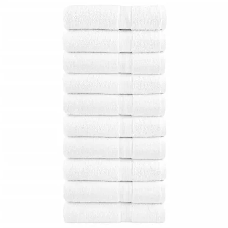 Badehandtücher 10 Stück 100% Baumwolle weiß 100x150 cm 600 g/m² von , Handtücher - Ref: Foro24-137134, Preis: 188,35 €, Rabat...