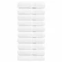 Bath towels 10 units 100% white cotton 100x150 cm 600 gsm by , Towels - Ref: Foro24-137134, Price: 200,42 €, Discount: %
