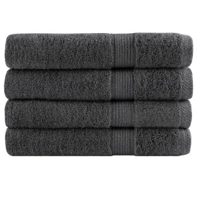 Sauna towels 4 pcs 100% cotton anthracite 80x200 cm 600 gsm by , Towels - Ref: Foro24-137169, Price: 87,48 €, Discount: %