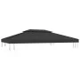 Gazebo awning 2 levels 310 g/m² 4x3 m black by vidaXL, Covers for tents and gazebos - Ref: Foro24-312075, Price: 73,89 €, Dis...